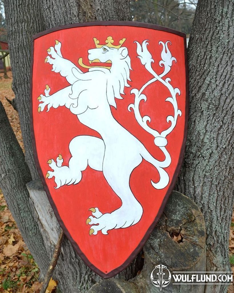 Bohemian LION, Coat of Arms, shield painted shields Shields, Armour  Helmets, Shields - wulflund.com