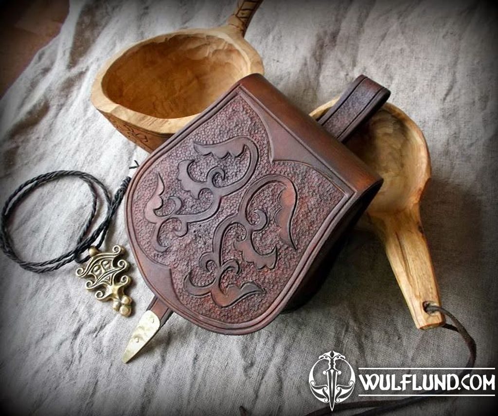 Medieval Purse Handbag Gift for Her Womens Purse Tooled 