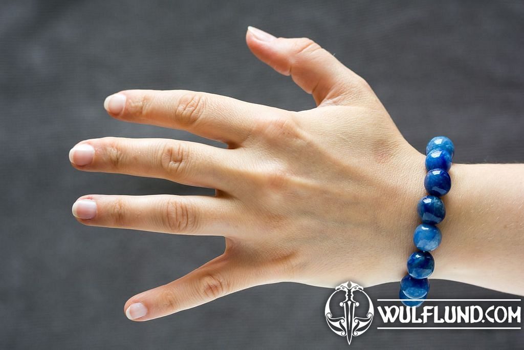 Quartz, bleu, bracelet výrobky z nerostů, šperky Minéraux, fossiles -  wulflund.com