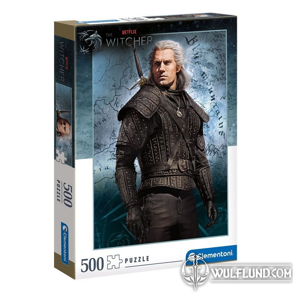 The Witcher Jigsaw Puzzle Geralt of Rivia (500 dílů) The Witcher 3: Wild  Hunt Licensed Merch - films, games - wulflund.com