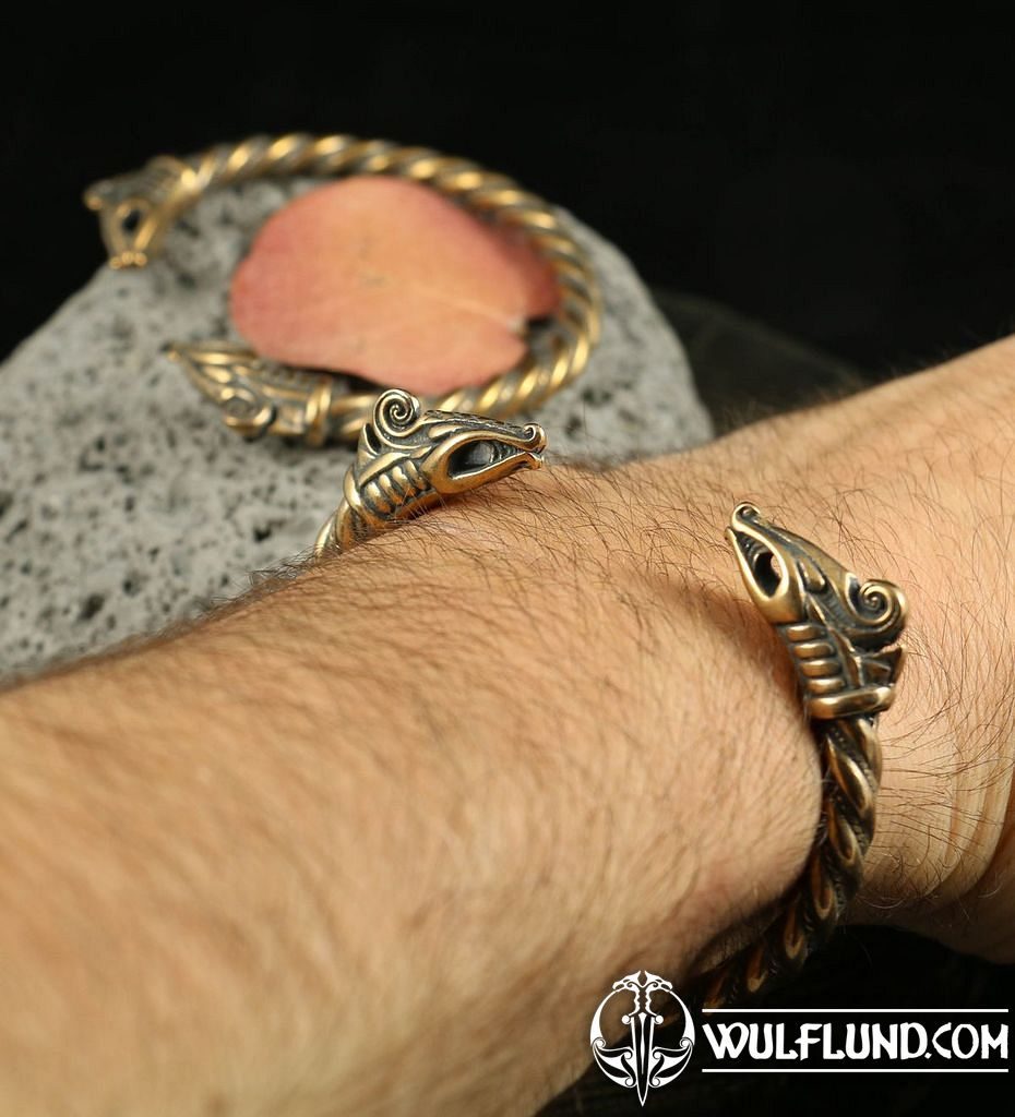 DREKI, Viking Bracelet, bronze - wulflund.com