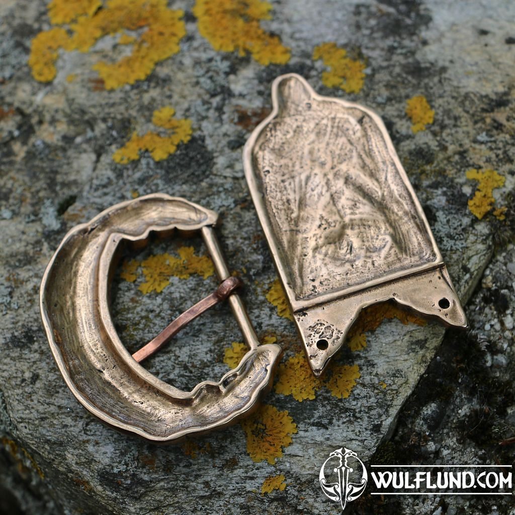 FENRIR Borre style - belt buckle and strap end, bronze Boucles de ceinture  et rivets décoratifs Cuir : produits et outils - wulflund.com