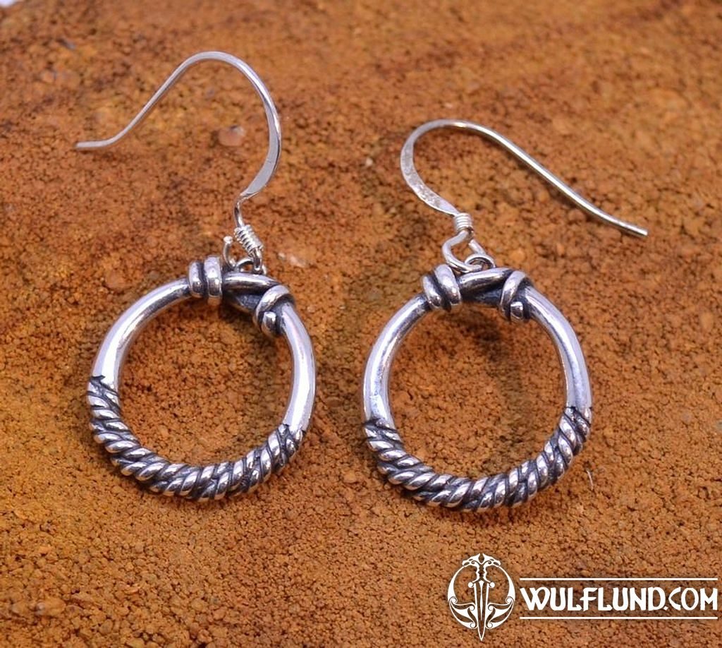 Boucles d'oreille Viking, Argent sterling anneaux - bijoux, argent bijoux  en argent, Bijouterie - wulflund.com