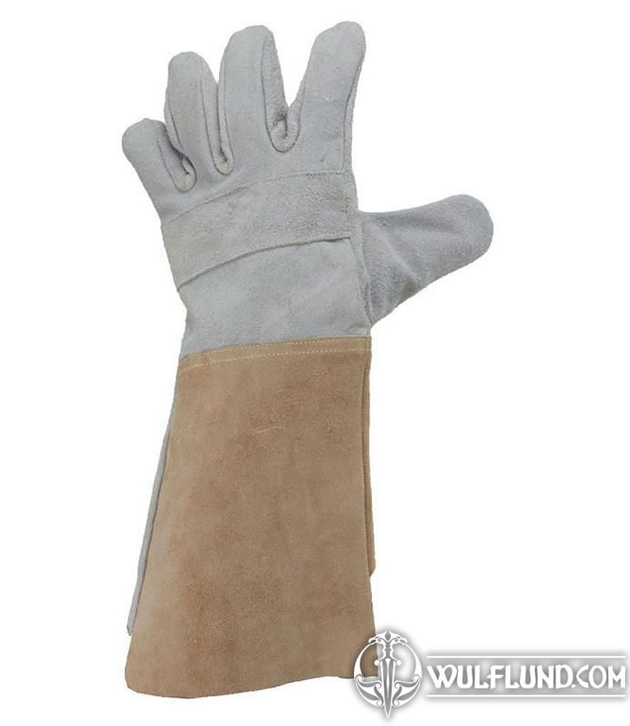 Long WELDING LEATHER GLOVES gloves for work Craft, Forging Tools &amp;  Supplies - wulflund.com