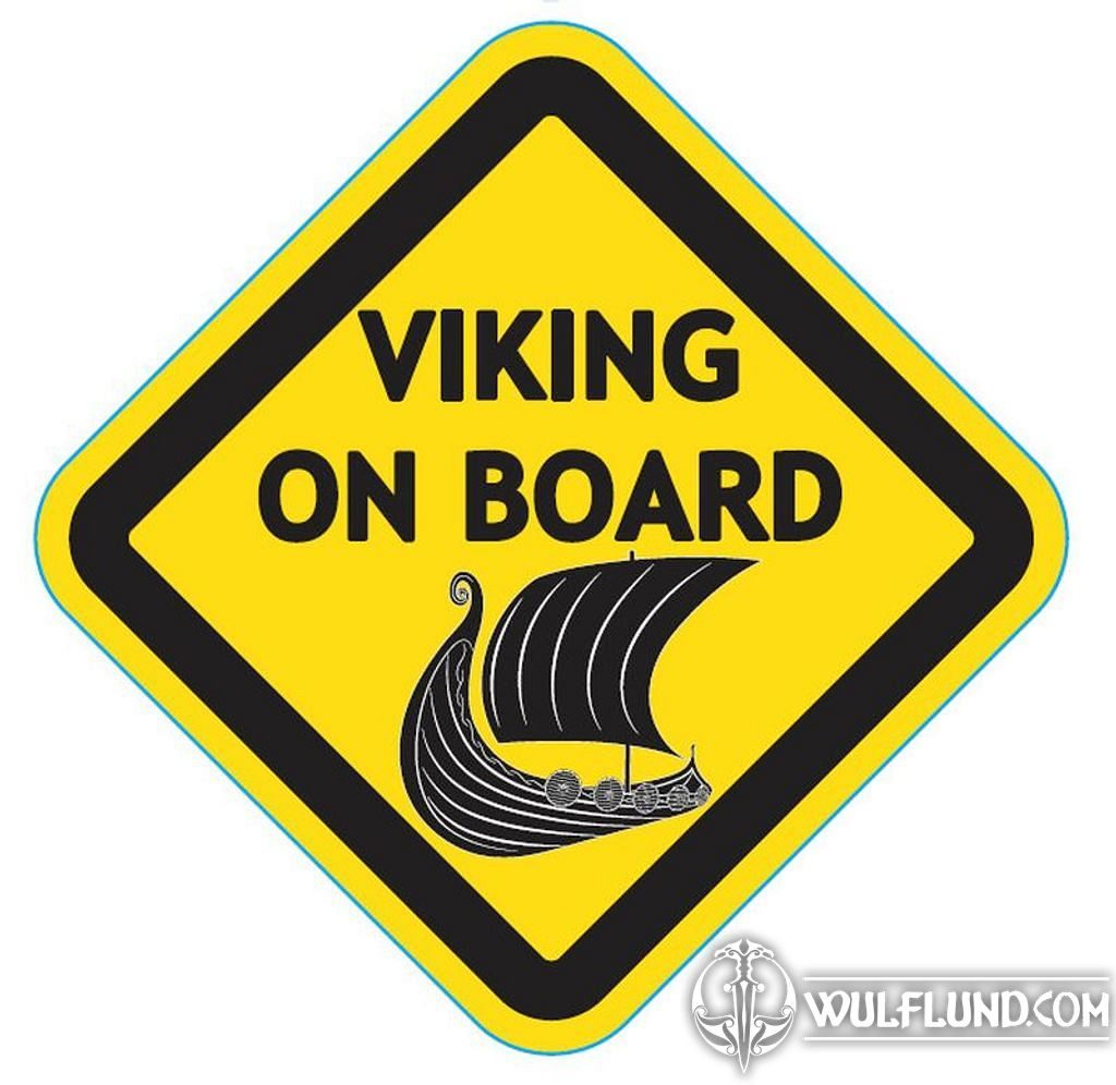 VIKING ON BOARD, car sticker - wulflund.com