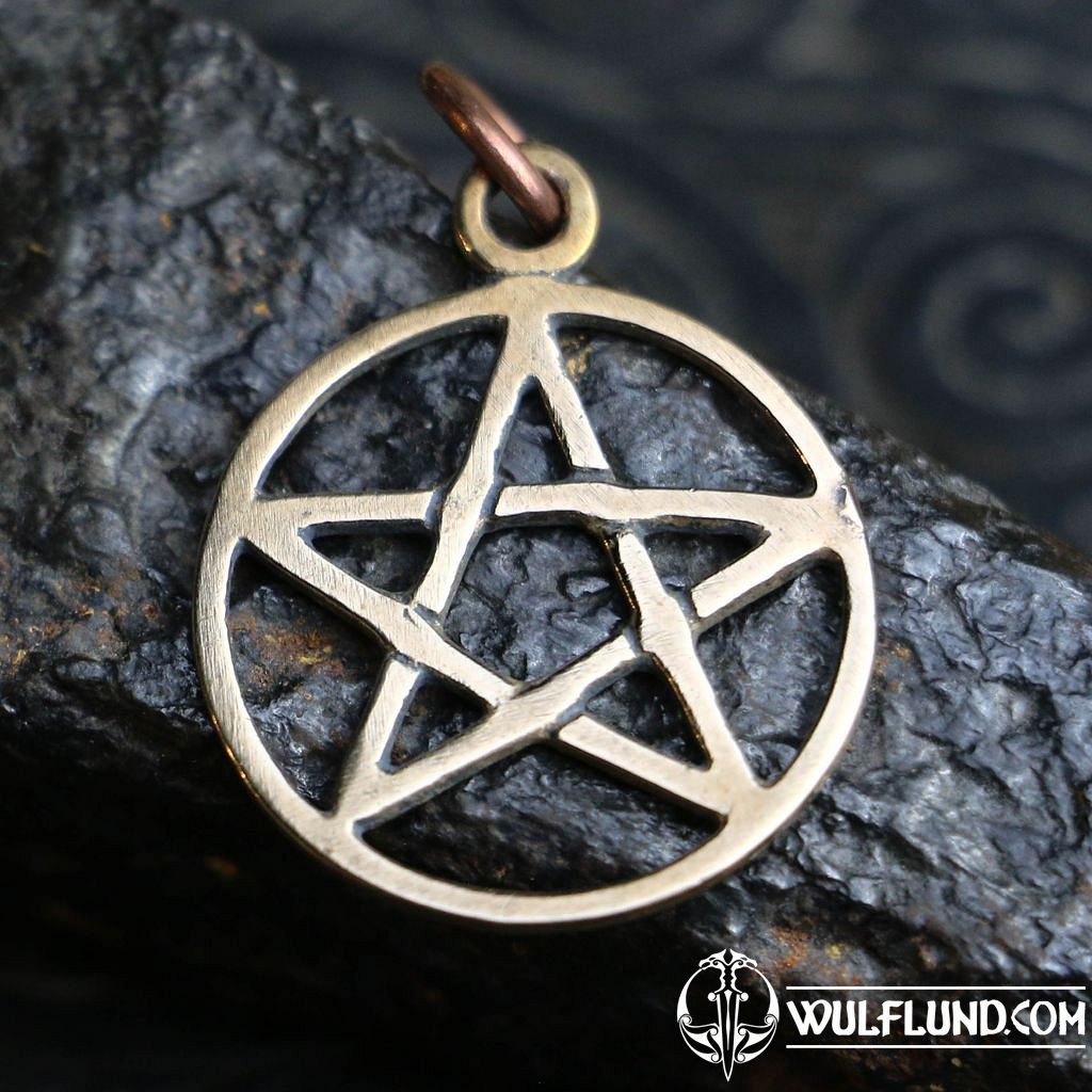 PENTACLE, bronze pendant magical amulets amulets and talismans, Jewellery -  wulflund.com