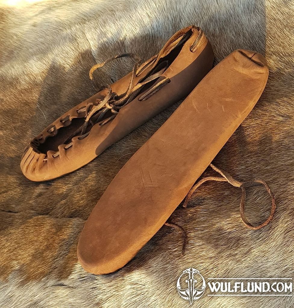 Celtic or medieval leather shoes ancient boots footwear, Shoes, Costumes -  wulflund.com
