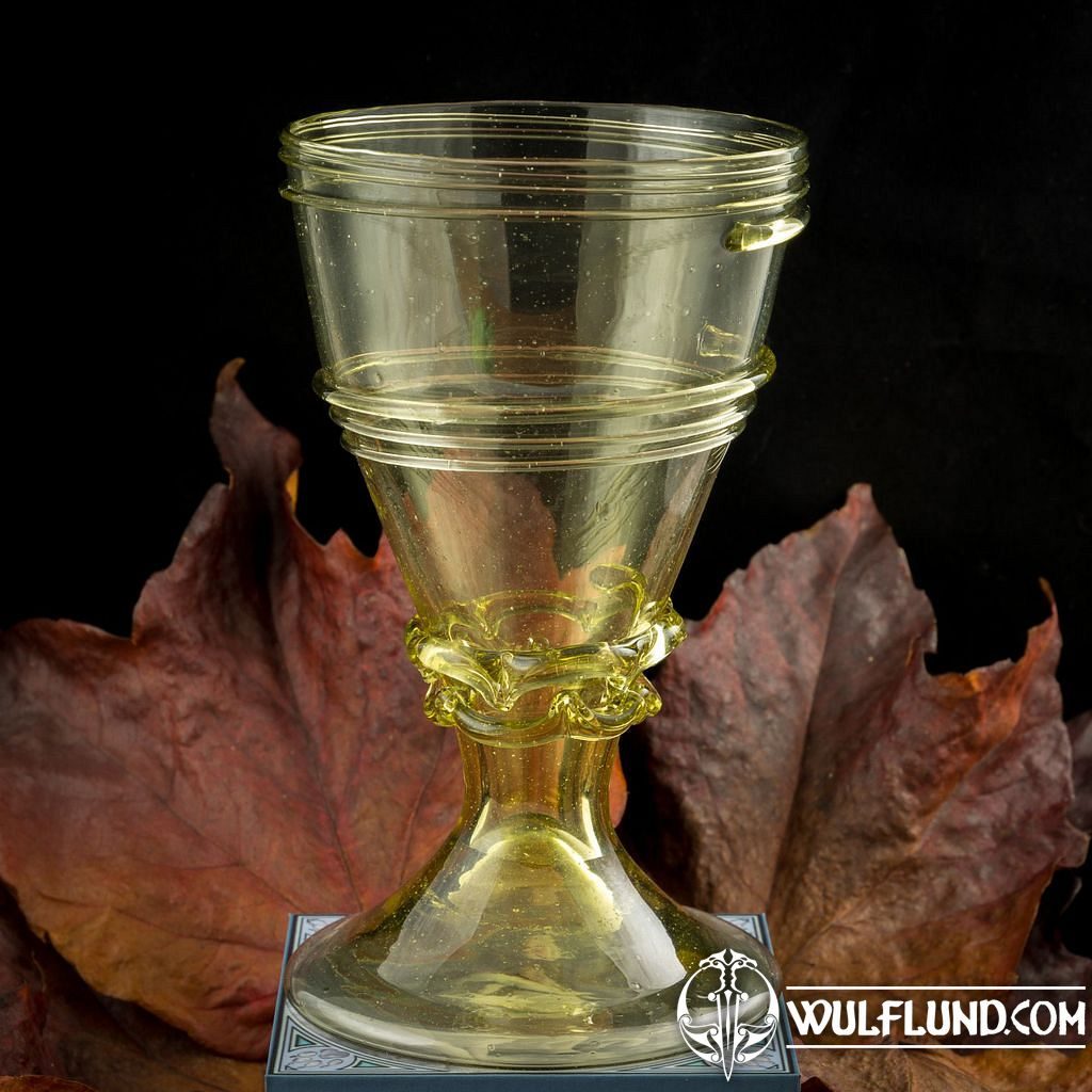 Verre à vin médiéval, 14ème siècle, France répliques historiques de verre  Verre et céramique - wulflund.com
