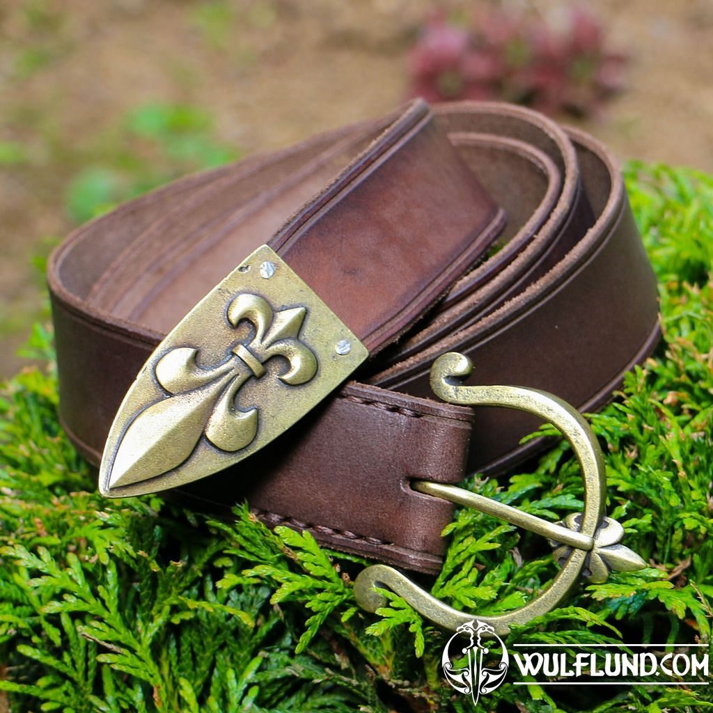 Early Medieval brown Leather Belt belts Leather Products 