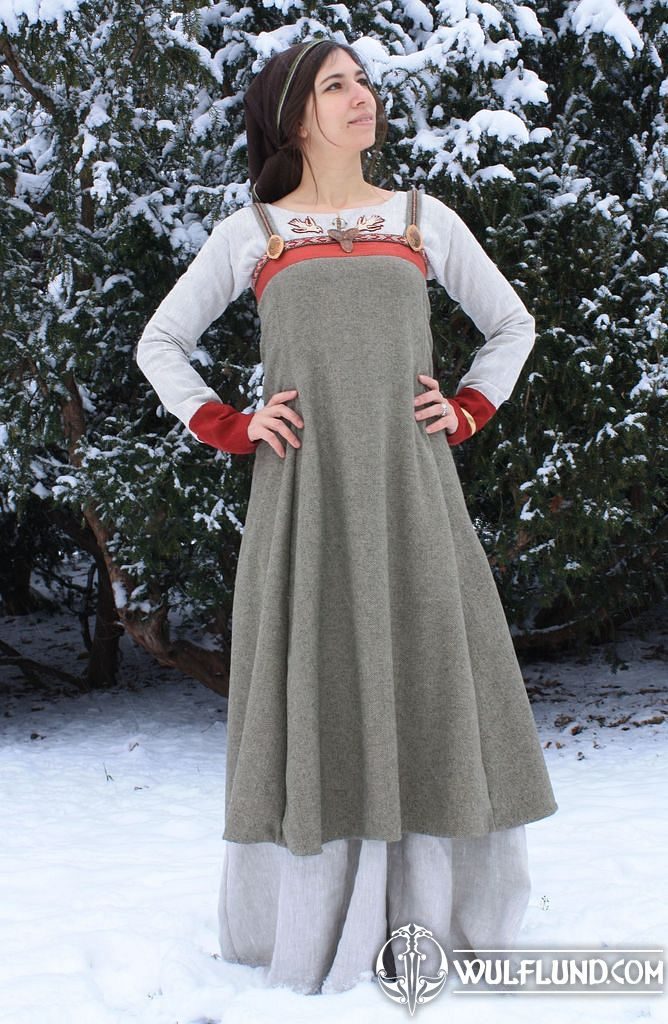 Robe Tablier Viking, Birka costumes féminins Costumes, chaussures -  wulflund.com
