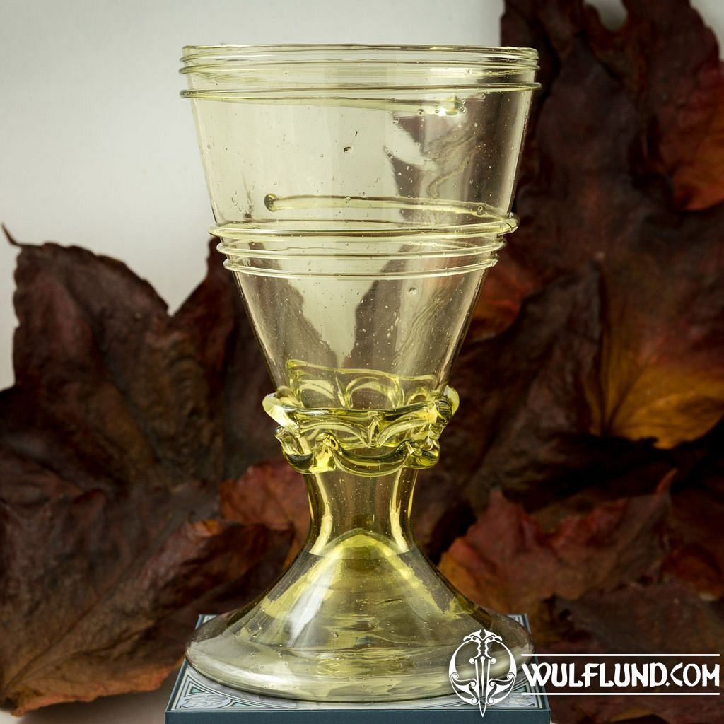 Verre à vin médiéval, 14ème siècle, France répliques historiques de verre  Verre et céramique - wulflund.com