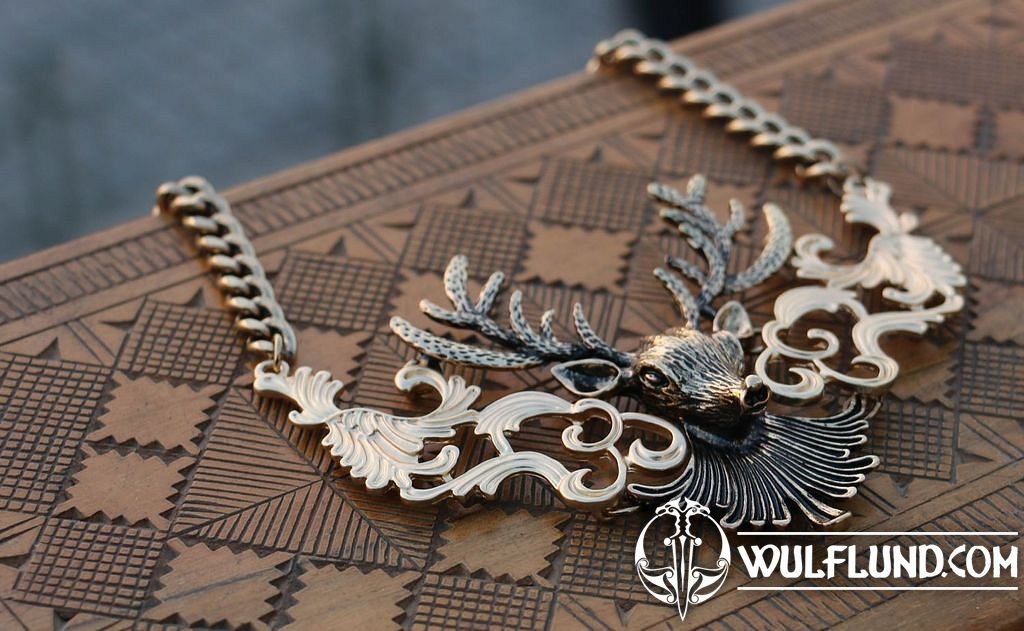 DEER, necklace, bijoux - wulflund.com