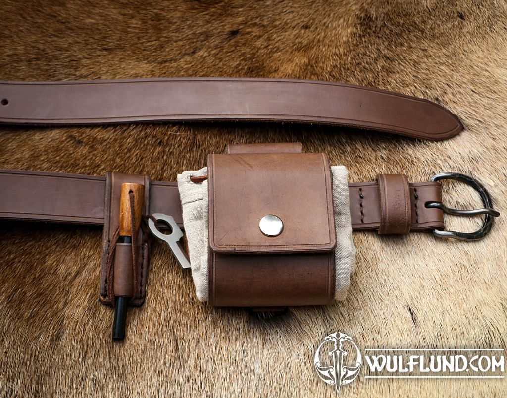 LEATHER BELT WITH FORGED BUCKLE, Perunika system Drakkaria Bushcraft  Bushcraft, Living History, Crafts We make history come alive!