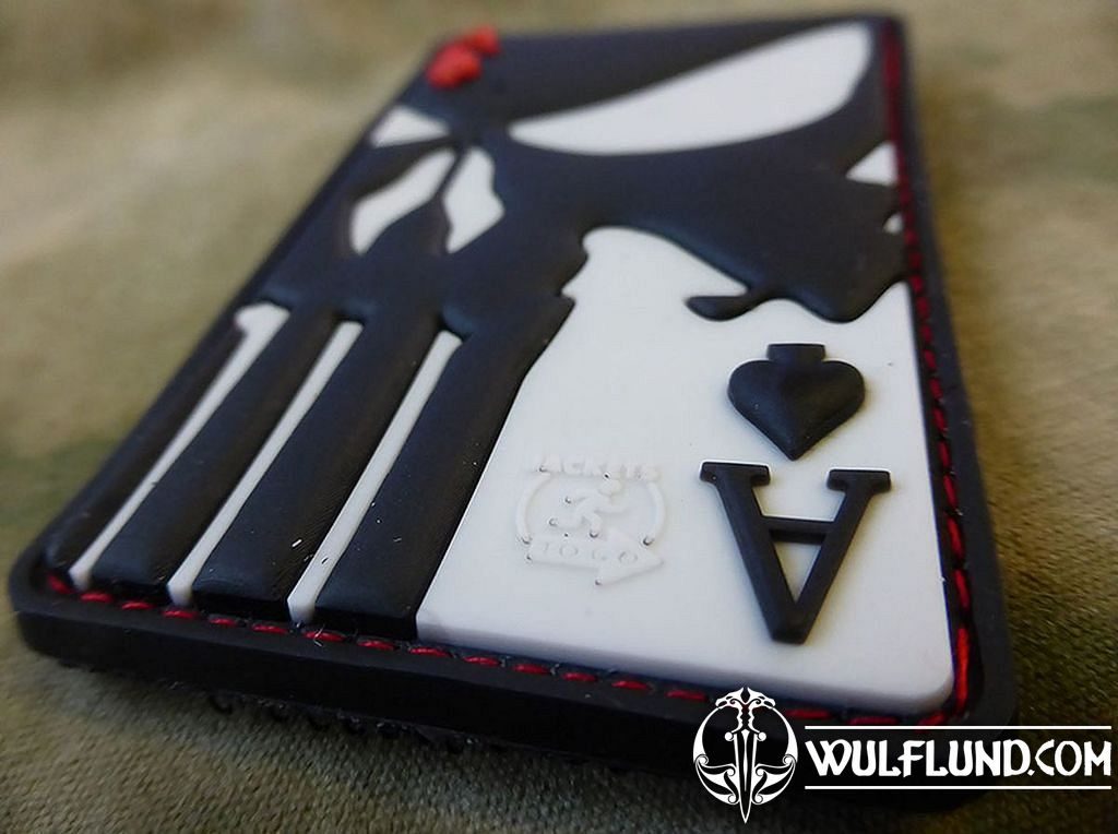 PUNISHER ACE OF SPADES, 3D velcro patch