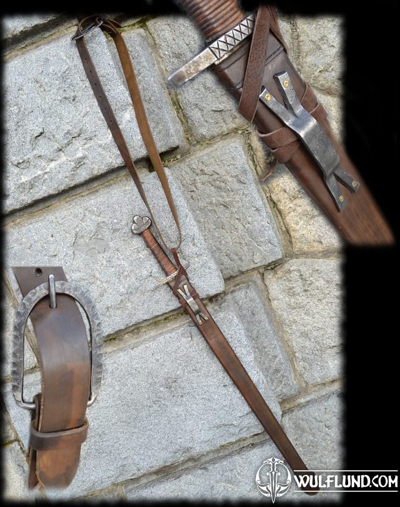 Leather Scabbard With Shoulder Belt For Early Medieval Sword Wulflund Com