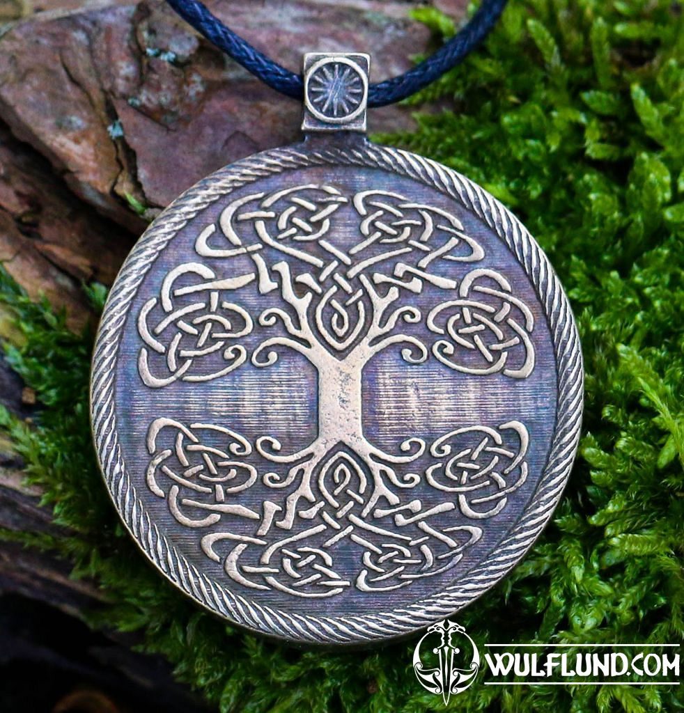 TREE OF THE WORLD, medailon celtic pendants amulets and talismans,  Jewellery - wulflund.com