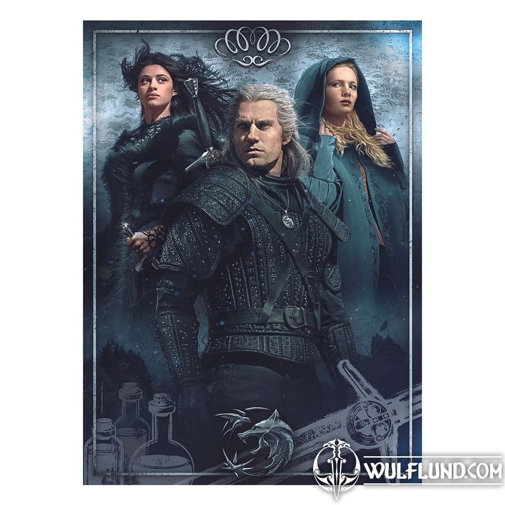 The Witcher Jigsaw Puzzle Ciri, Yennefer & Geralt (1000 pieces) The Witcher  Licensed Merch - films, games - wulflund.com