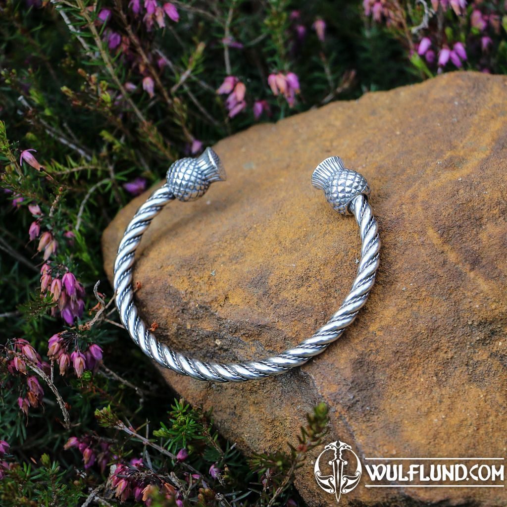 SCOTTISH THISTLE - Alba, silver Bracelet bracelets - historical jewelry  silver jewellery, Jewellery - wulflund.com