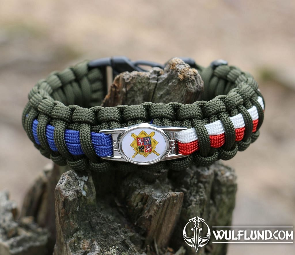 Paracord Bracelet, soldier - Czech Army paracord - survival bracelets  Survival, Torrin - wulflund.com