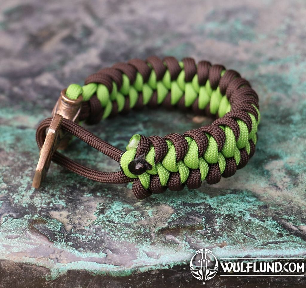 Chain stitched king cobra paracord bracelet – Kruger EDC