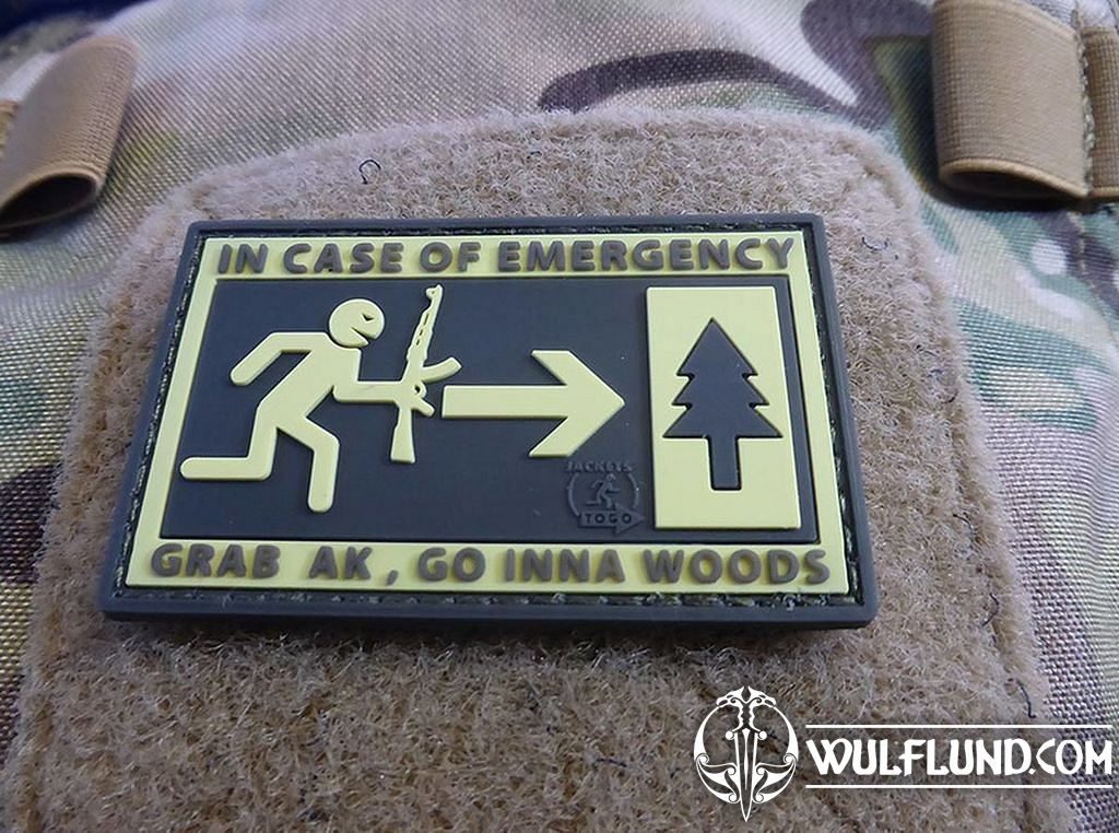 IN EMERGENCY, 3D velcro patch military patches Clothing - Outdoor,  Bushcraft We make history come alive!