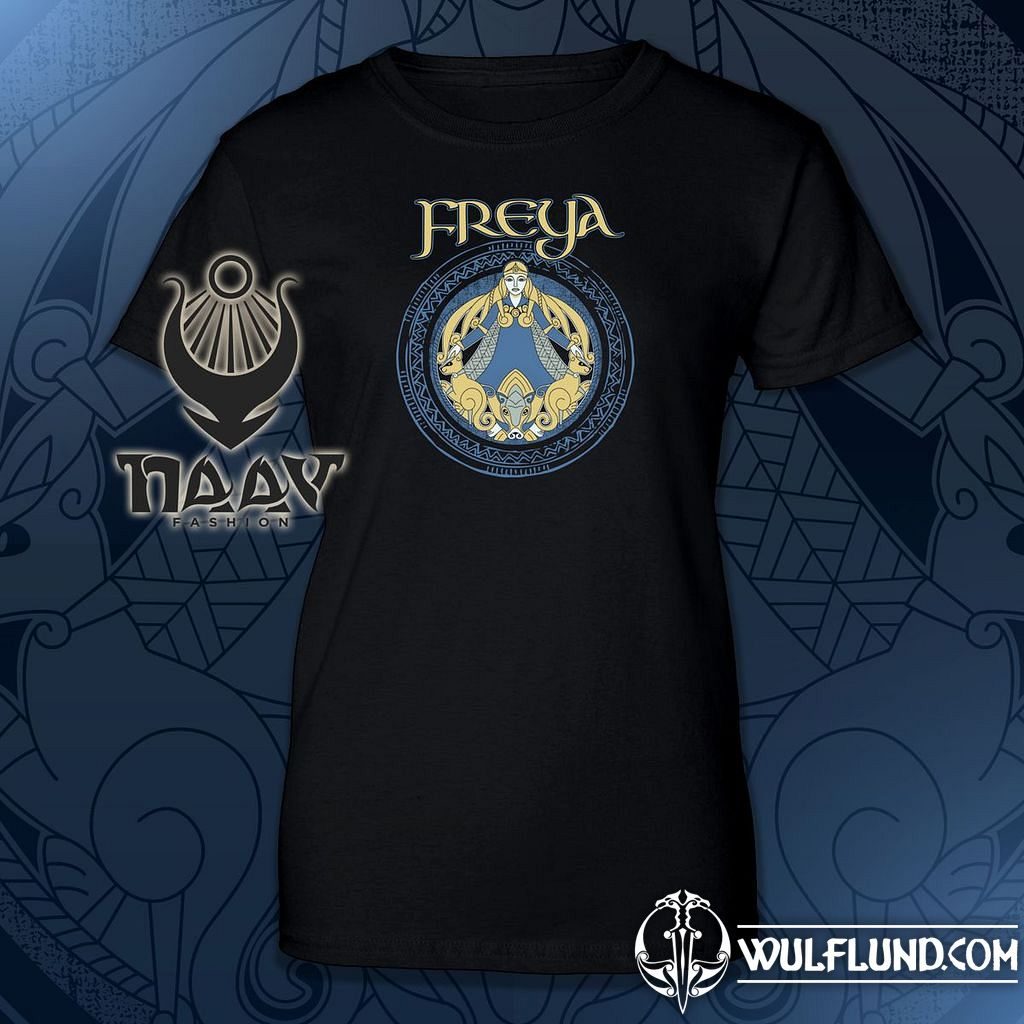 FREYA Viking Goddess women's T-shirt Naav Pagan T-Shirts Naav fashion T- shirts, Boots - wulflund.com