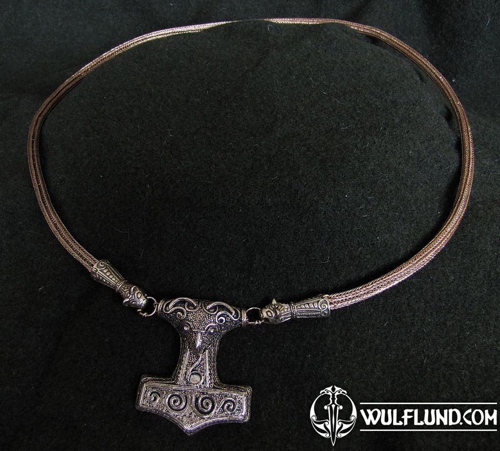 Thor S Necklace Viking Knit Bronze Wulflund Com