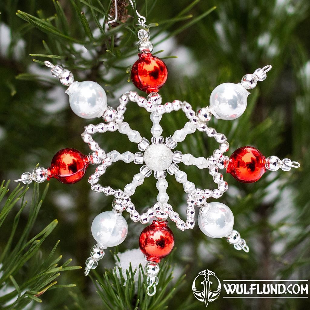 Cinderella - star of Krkonose Mts., Yule Decoration vánoční ozdoby Yule  decorations, Glass Beads - wulflund.com