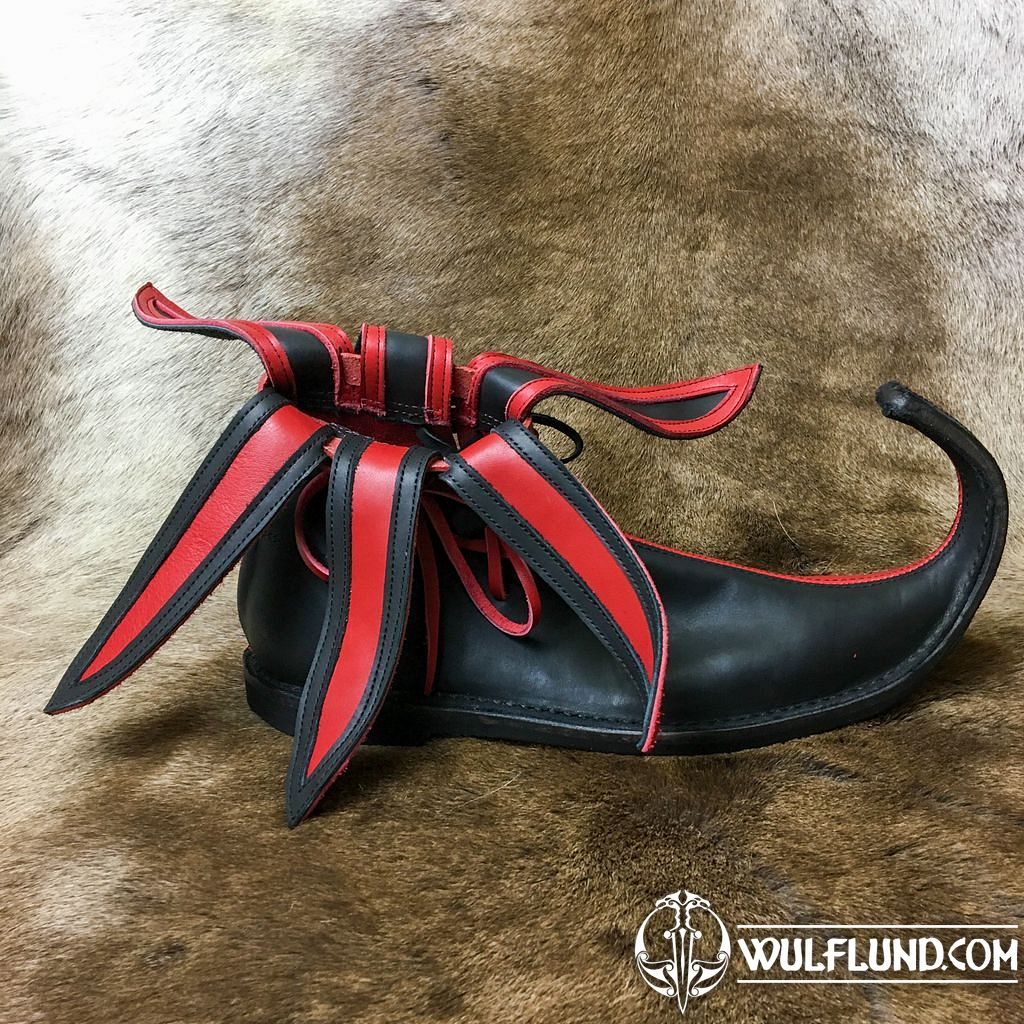 LUCIEN, medieval leather shoes gothic boots footwear, Shoes, Costumes -  wulflund.com