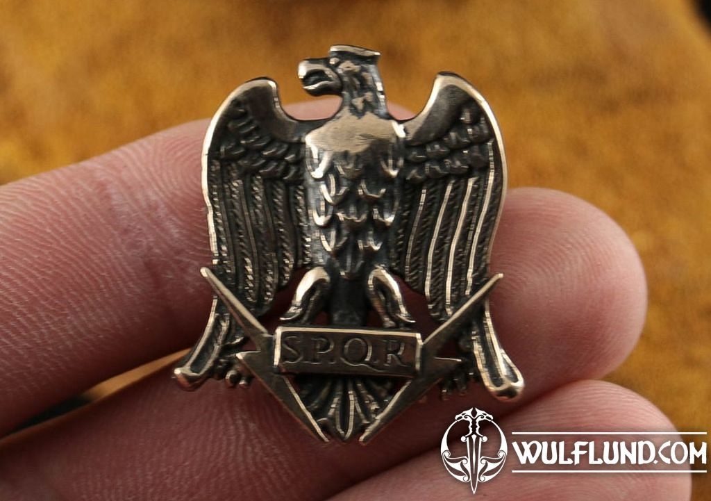 Imperial Roman Eagle Ring SPQR 925 Silver Aquila Senatus Populusque Romanus 