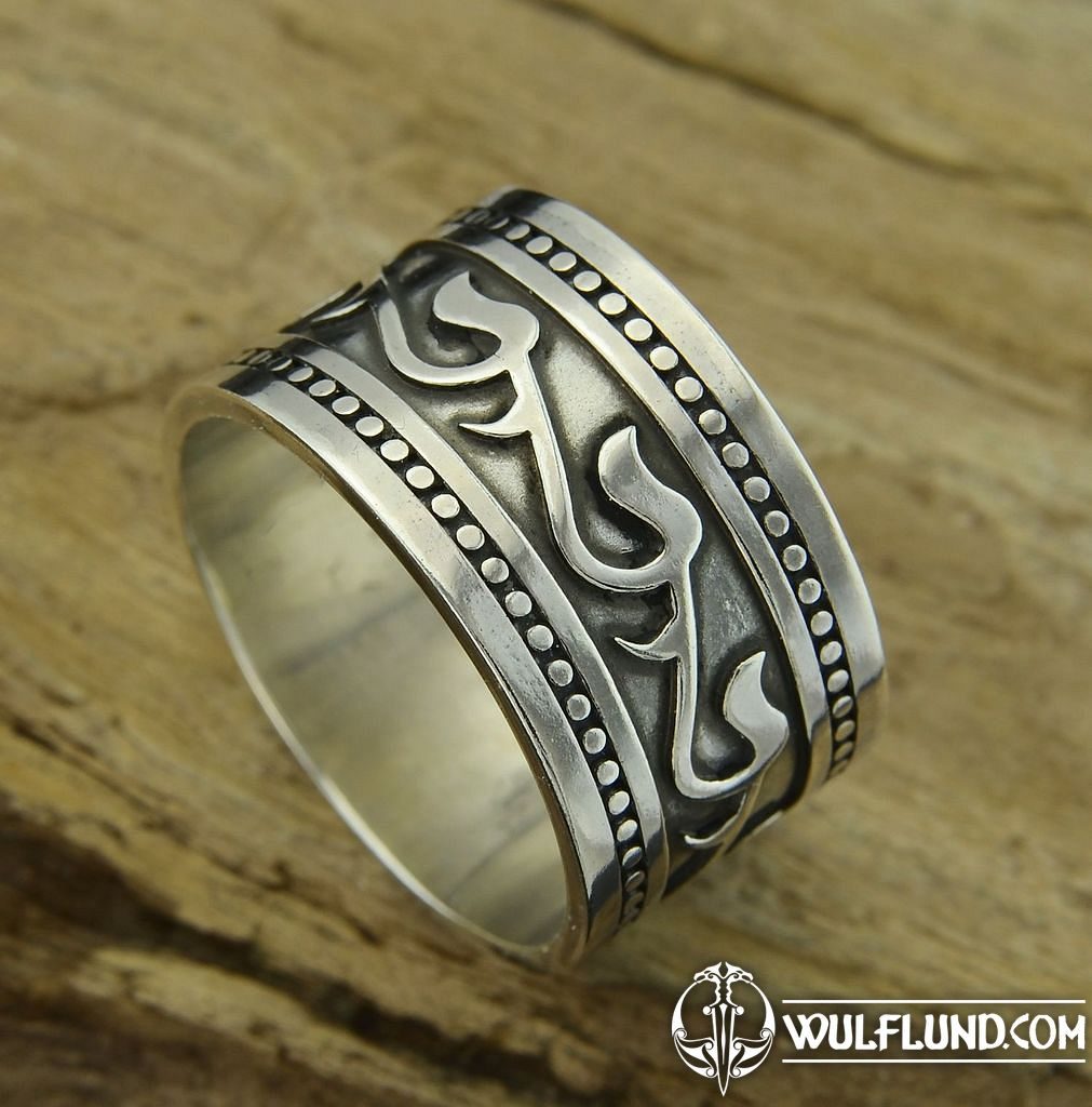 ISKRA, Slavic Ring, silver rings - historical jewelry silver jewels,  Jewellery - wulflund.com