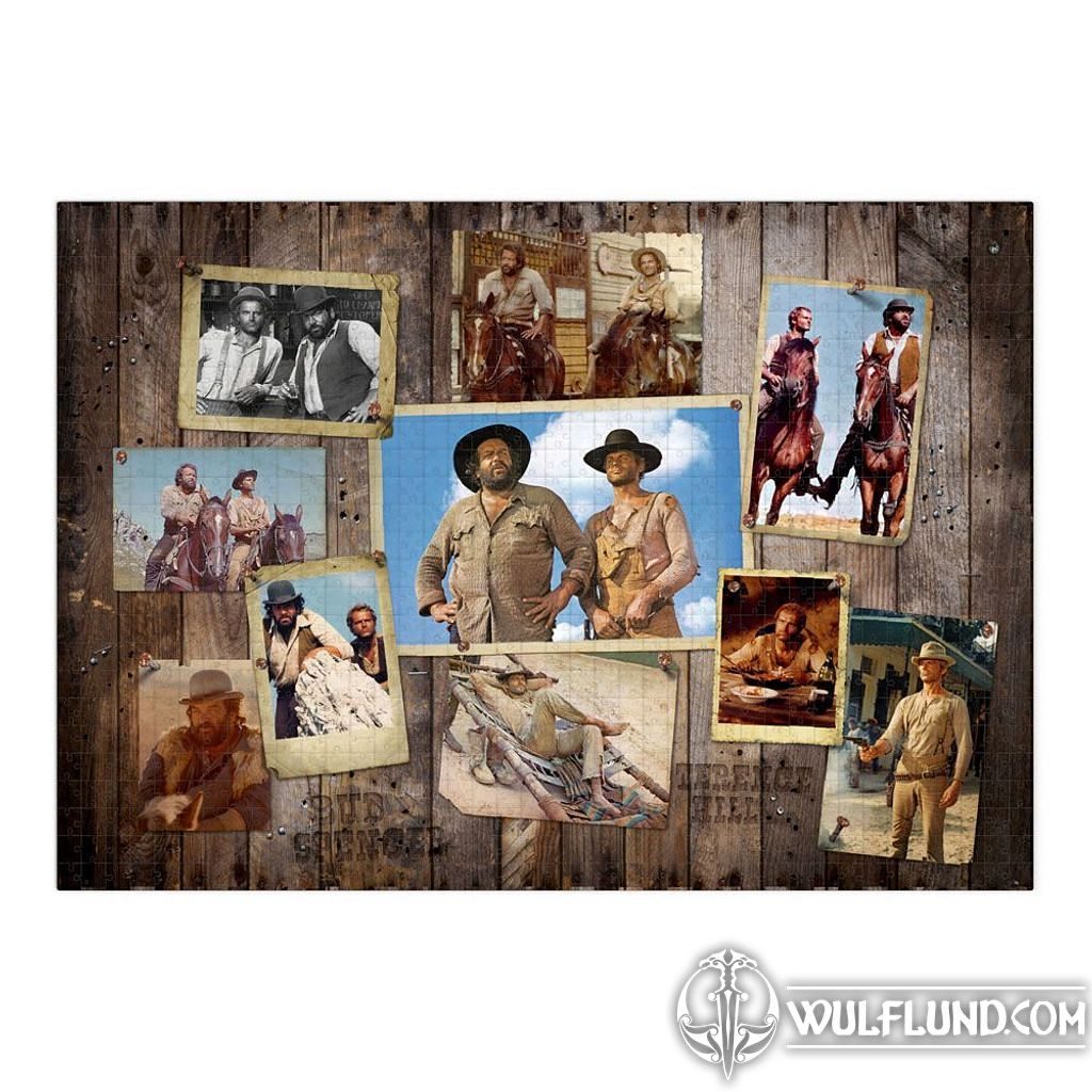 Bud Spencer & Terence Hill Jigsaw Puzzle Western Photo Wall (1000 pieces)  Bud Spencer - Terence Hill Licensed Merch - films, games - wulflund.com