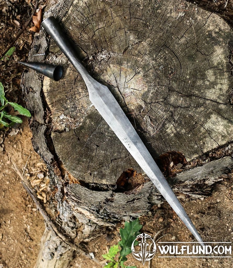 Forged medieval spearhead, medieval spear replica, hand forged viking ...