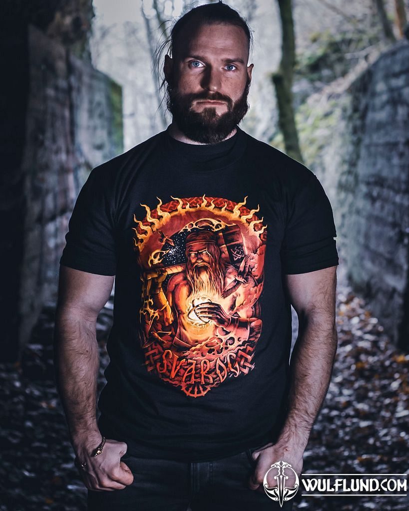 SVAROG Heavenly Blacksmith, Slavic God of Fire men's t-shirt colored Naav trička  pohanská, Naav fashion T-SHIRTS, Boots - Rock Music - wulflund.com