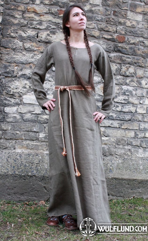 Women's dress - Vikings, early Middle Ages costumes for women Shoes,  Costumes - wulflund.com