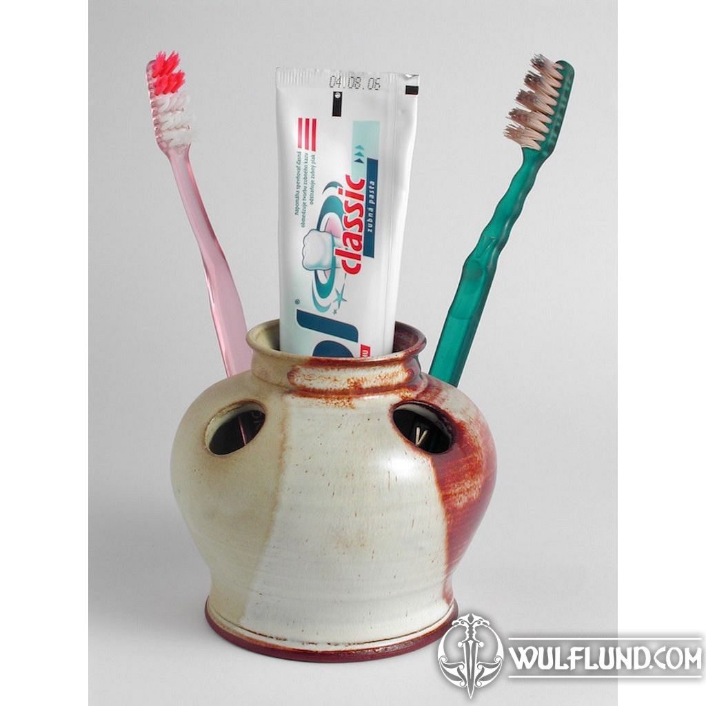 Ceramic Toothbrush Holder rustic ceramics Ceramics, Glass - wulflund.com