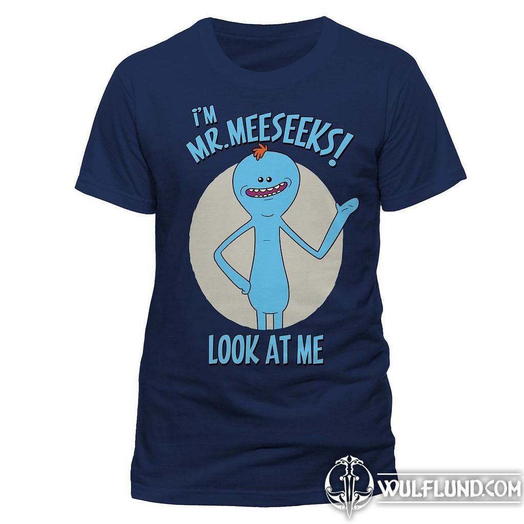 Rick And Morty - Mr Meeseeks, Unisex T-shirt - Blue Rick and Morty Licensed - films, games - wulflund.com