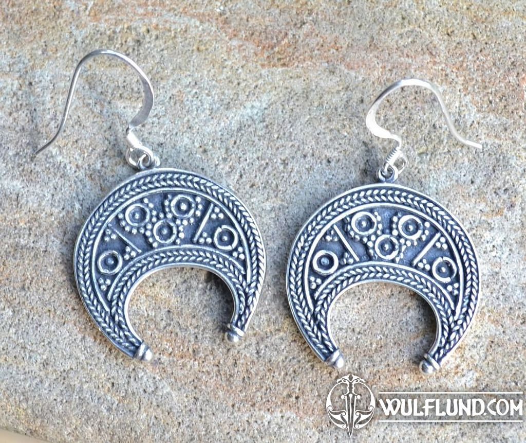 LUNITSA - EARRINGS, Great Moravian Empire, silver 925 filigree and  granulated replica jewels silver jewels, Jewellery - wulflund.com