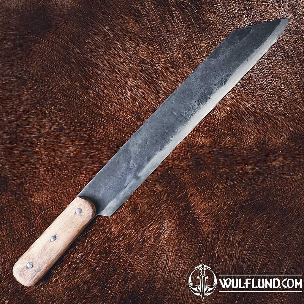 Couteau - Seax, vikings, manche en bois couteaux et entretien Armurerie:  les armes - wulflund.com