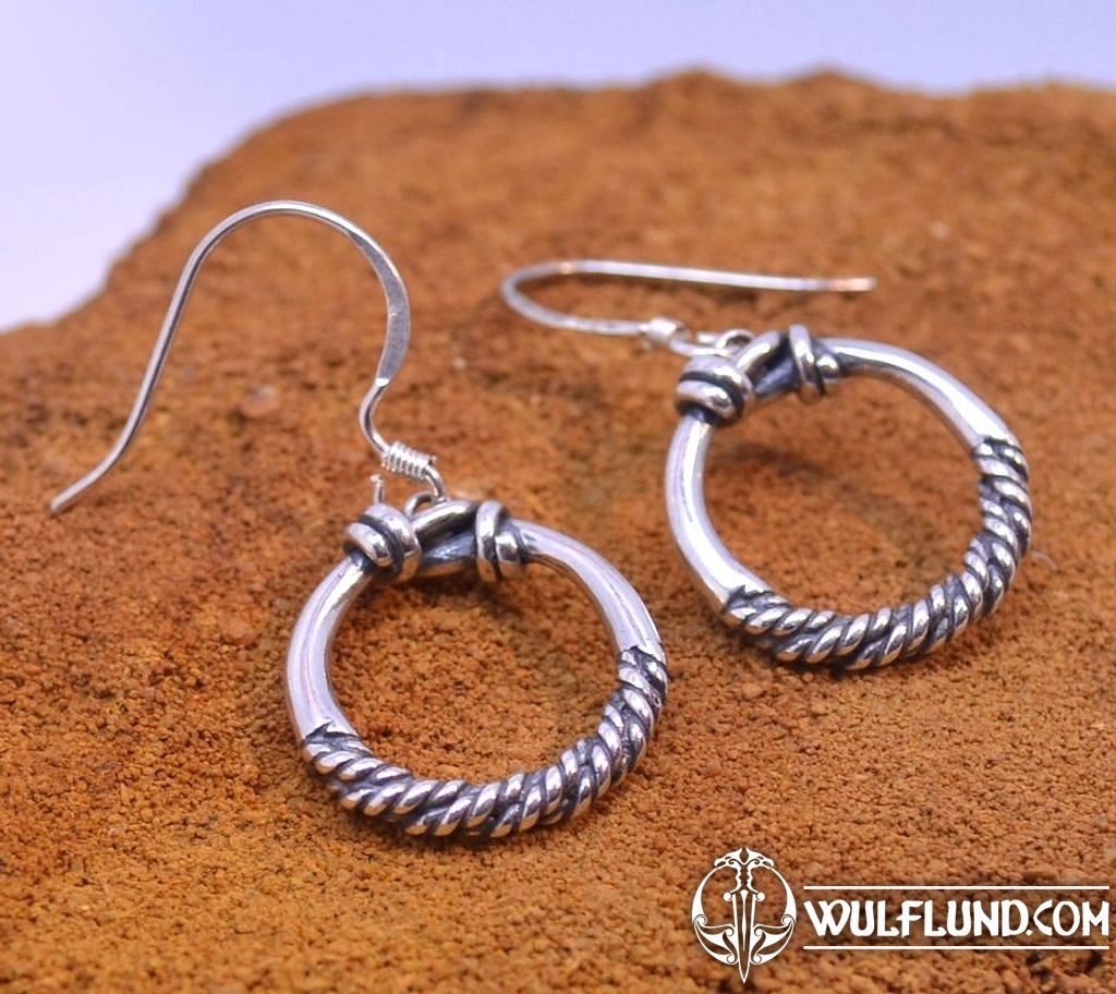 Boucles d'oreille Viking, Argent sterling anneaux - bijoux, argent bijoux  en argent, Bijouterie - wulflund.com