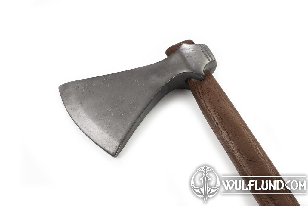 Hache Viking Craftomatik X04 - 30 Cm Acier Carbone - Manche Frêne + étui Cuir