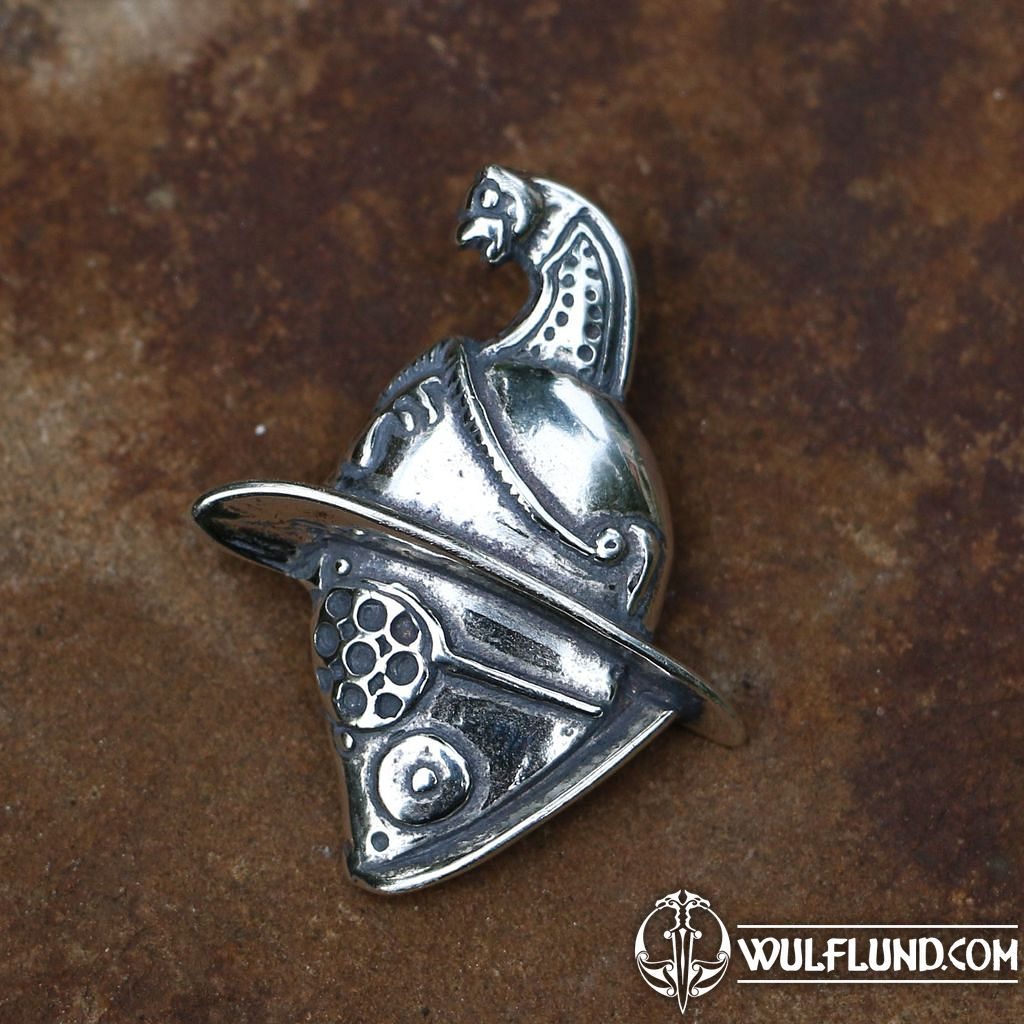 GLADIATOR - Thracian helmet, pendant, silver pendants Silver jewellery -  wulflund.com