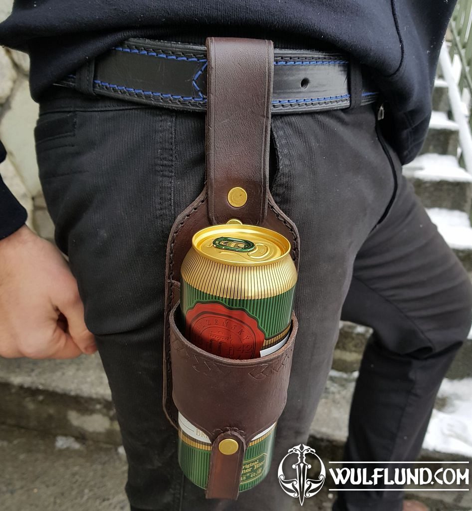 Porte-bière En Cuir Pour Ceinture - Style Cowboy, Pratique Pour Les Activités En Plein Air