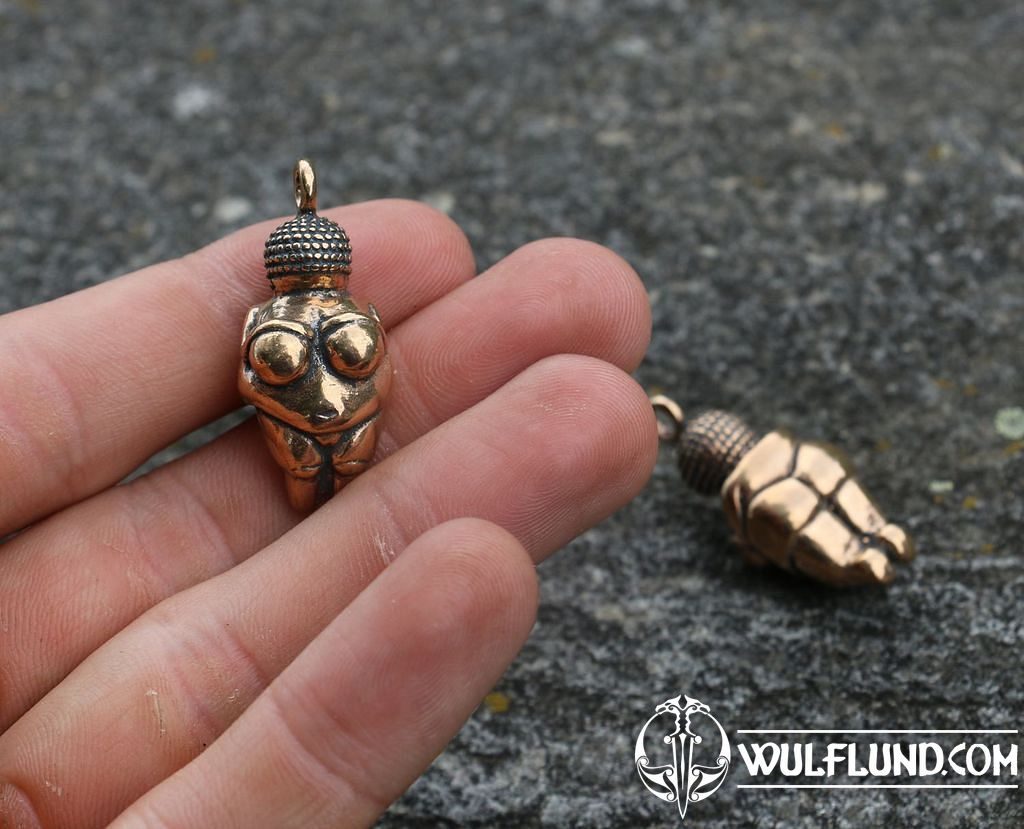 Vénus de Willendorf, pendentif, bronze Naav pendentifs, colliers Bronze -  Bijoux, Bijouterie - wulflund.com