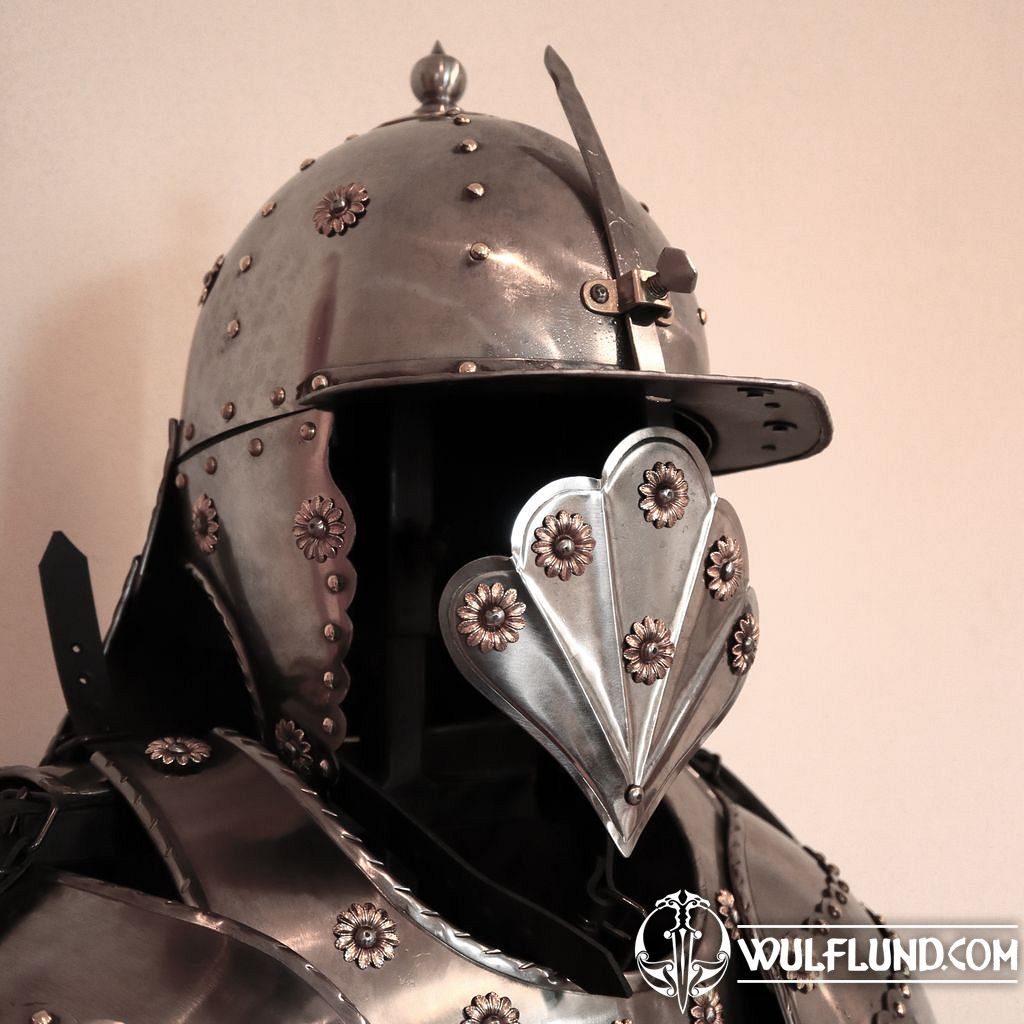 RENAISSANCE SUIT OF ARMOUR, etched armour, custom made - wulflund.com