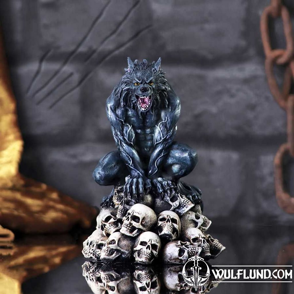 Nemesis Now White Wolf on The Moon Wolves Ornament