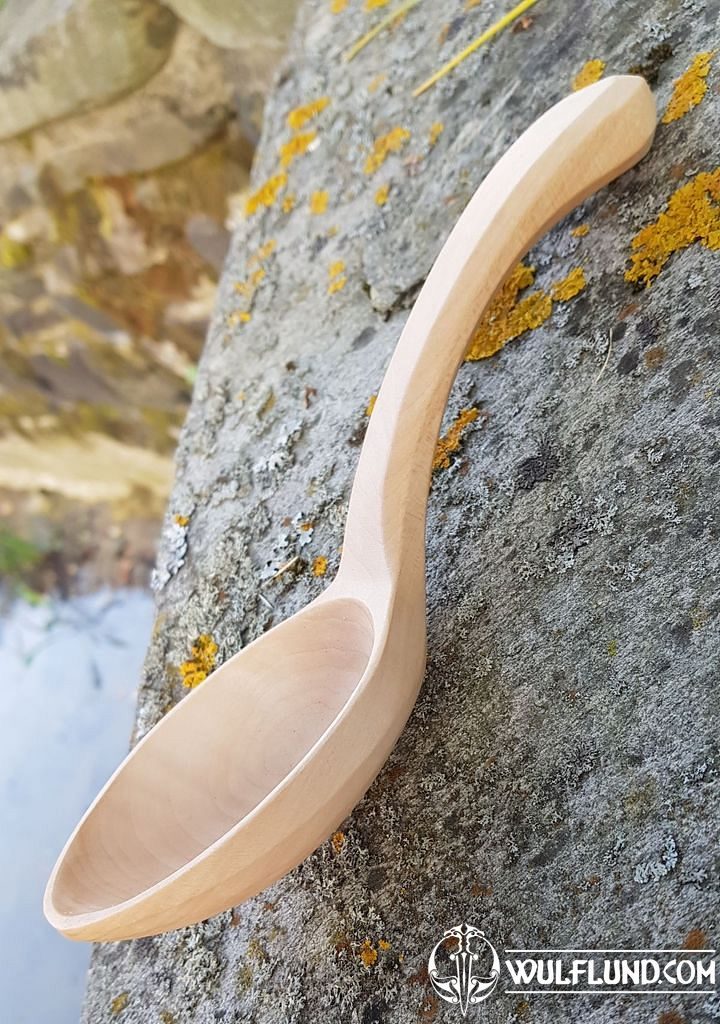 Hand-carved spoon pearwood large soup spoon handmade serving