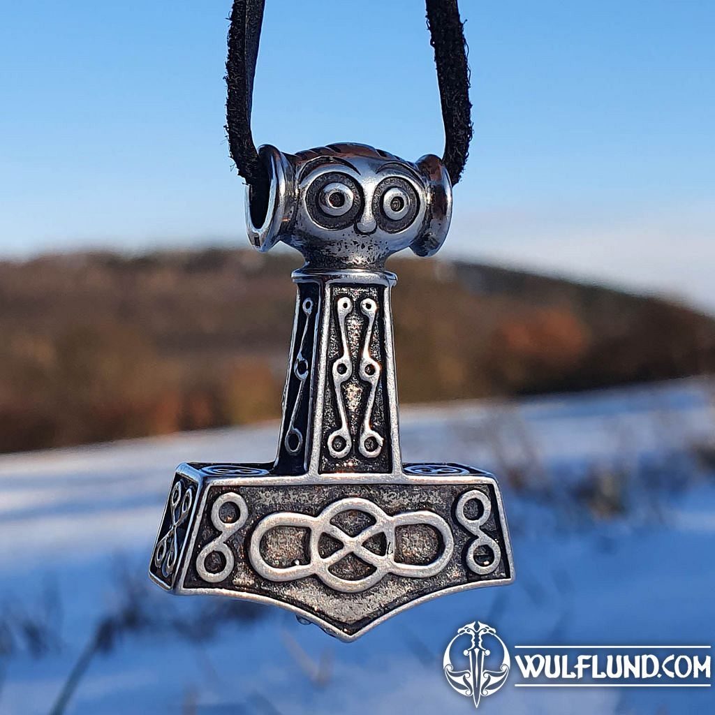 Quality Viking/Mjolnir/Thors Hammer Stainless Steel Gold/Silver Amulet  Necklace | eBay