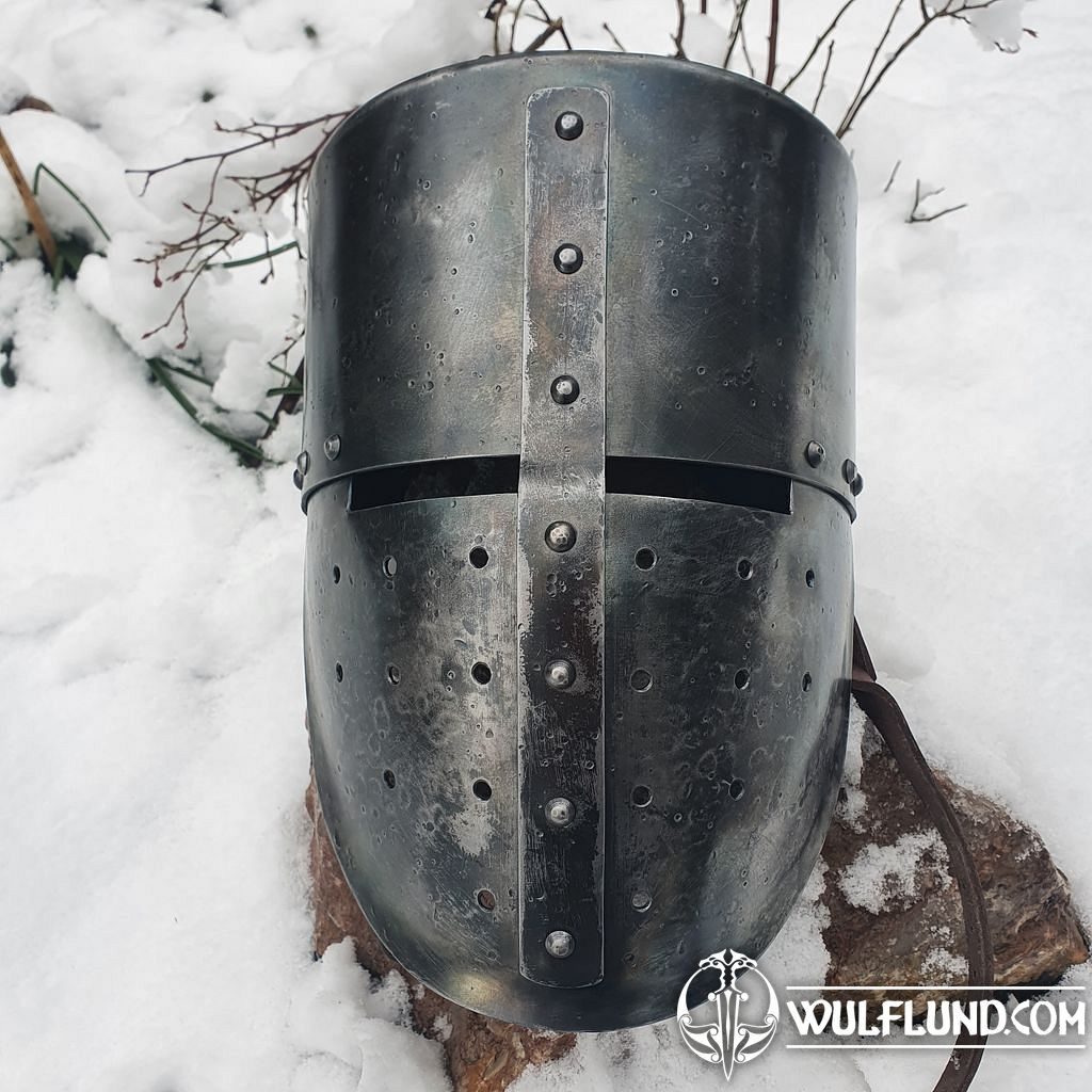 Medieval Crusader helmet, 13th century medieval helmets Helmets, Armour  Helmets, Shields - wulflund.com