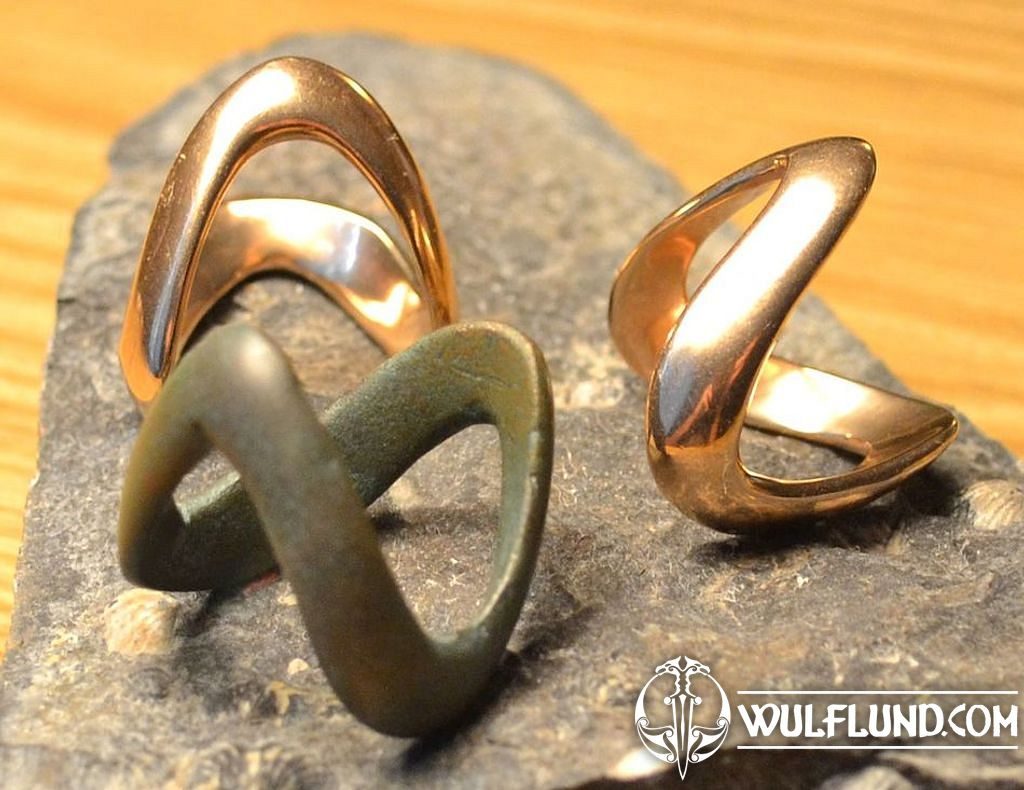 massiver Replik Ring Bronze Alamannen Gr 60-70 verstellbar Germanen Mittelalter